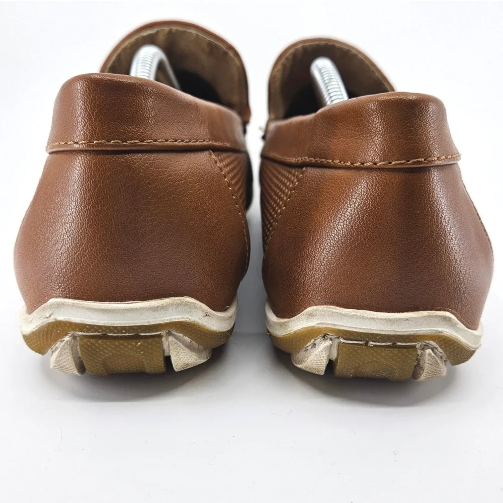 Men's‎ Bruno Marc Brown Perforated Driving Loafers Slip On Boat Shoes Size 11